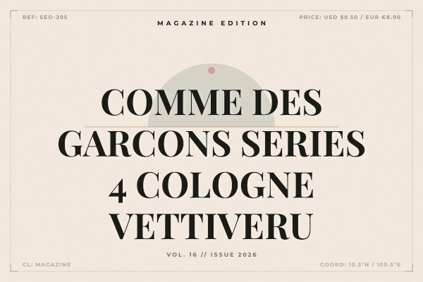 Comme des Garcons - Series 4 Cologne Vettiveru